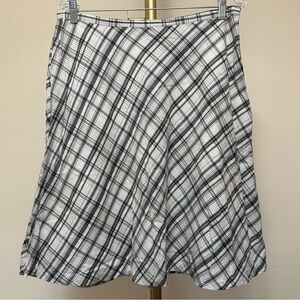 Knee Length plaid cotton skirt from New York & Company